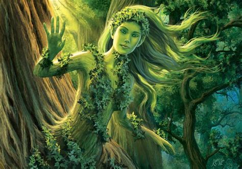 spirits of nature depicted as beautiful maidens|Dryads: The Nymphs of the Trees .